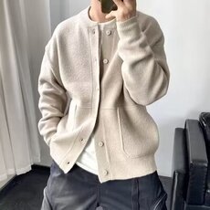 秋冬新款开衫毛衣男时尚青年百搭休闲慵懒风针织外套MY128P55，男装针织衫/毛衣，星座1013-5