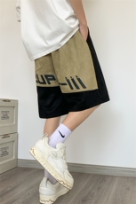 XZ514-2-1520-P43拼接印花休闲短裤男麂皮绒男学生运动五分裤子，男装休闲裤，星座514-2(原B239)