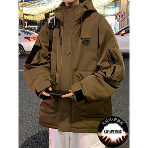 新标80重磅工装羽绒服保暖潮外套冲锋衣 A436-973-P225控价298图片
