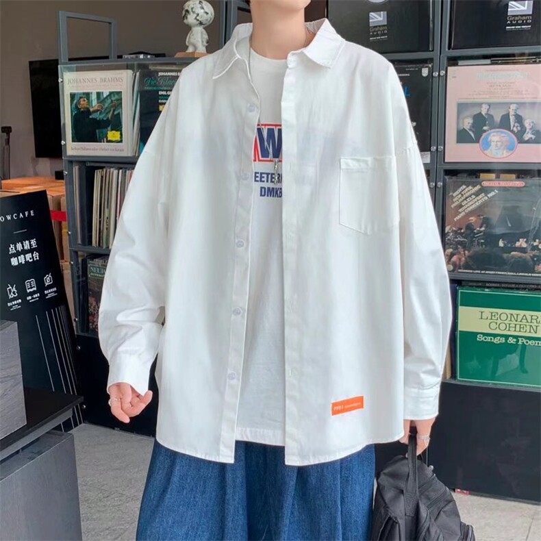 长袖衬衫春款男港风潮流K033P32,男装衬衫,星座1116-2