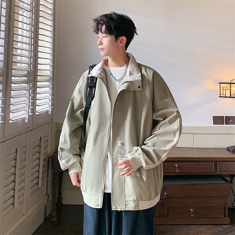 新款现货户外立领夹克男冲锋衣外套JK801-P70,男装夹克,星座1204-3