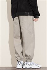 2021秋季新白墙日系大码男纽扣束脚拼接九分裤休闲裤K2070-P40，男装休闲裤，电商A001