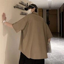 短袖衬衫春款男港风潮流C8803P28,男装衬衫,星座1116-2