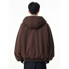 网图重磅秋冬加绒加厚连帽双面穿棉服复古座山雕夹克，男装夹克，电商C307