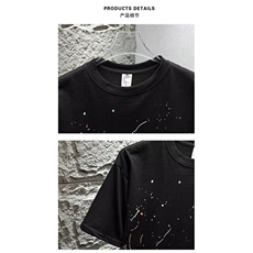 M412-P35夏季衣服高端T恤短袖男纯色2025新宽松休闲潮流百搭，男装T恤，星座617A-1（原B318A）