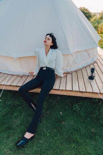 怒推！时髦的“马蹄裤”，日本科技料，上身舒适显瘦10斤的神，其它，GN