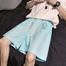HD74072-P22华夫格短裤男大码宽松五分裤男直筒中裤，男装休闲裤，电商A040