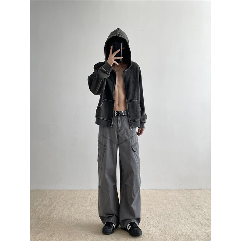 美拉德色系工装裤B342-KZ813-特P50,男装工装外套,电商B342