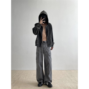 美拉德色系工装裤 B342-KZ813-特P50图片