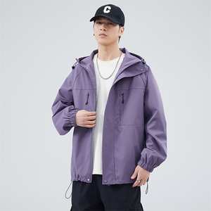 秋季现货户外夹克男连帽冲锋衣外套DSA157B-JK7814-P70图片
