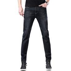 牛仔裤男直筒宽松青年弹力男士商务休闲男裤子秋冬长裤潮626-P45，男装牛仔裤，星座205-2