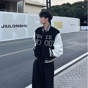 现货JY202-P78 高街潮牌港风日系原宿风韩版潮流宽松夹克图片