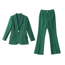 西装外套女2025春装新款高端职业气质女神范两件套工作服西服套装，女装套装/套裙，韩然一族