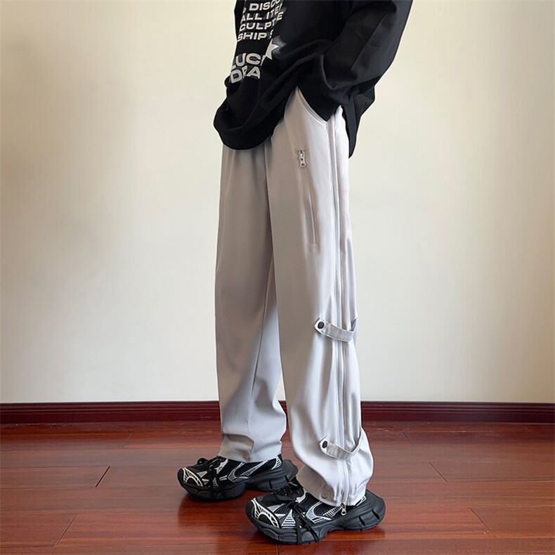 防水男士冲锋裤男春季户外按扣休闲裤直筒长裤子A266-KZ8021-P40图片
