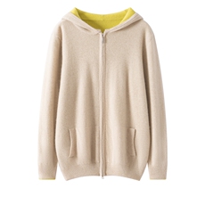 2025秋冬百搭叔叔建议带帽开衫针织羊绒衫，男装羊绒套衫，艾驰羊绒