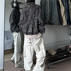 秋季新款潮牌vintage美式复古夹克痞帅机车服棒球外套3531/P95，男装夹克，星座506