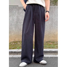 亚麻直筒男士阔腿裤韩系通勤cleanfit穿搭K06041P50，男装休闲裤，星座1004（原星座815-3）