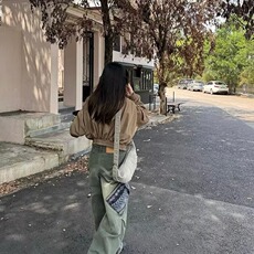 2026春季新款男女立领外套休闲百搭潮流时尚冲锋衣夹克情侣上衣潮，男装夹克，星座516A