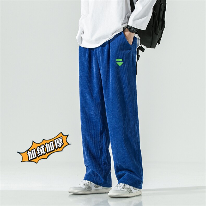 2025冬季加绒加厚日系灯芯绒休闲裤酒店运动裤灰GK26-1-P55，女装休闲裤，电商B277A（原A068）