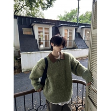 JY435-P66高级感鹿毛绒针织衫毛衣男女简约，男装针织衫/毛衣，星座1501-3