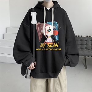连帽卫衣男大码运动服帽衫外套WY2298-P35 加绒款-P40图片