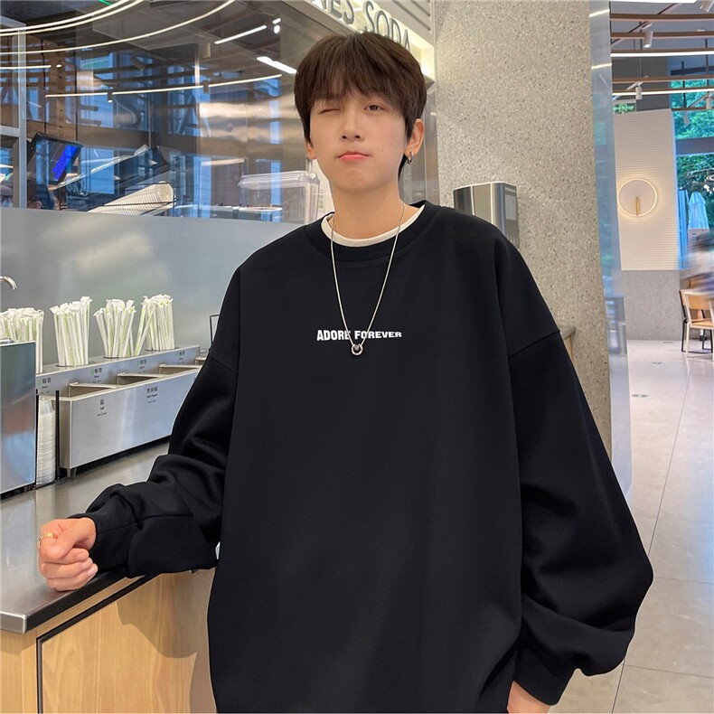 秋装新款2024宽松长袖套头卫衣情侣秋装大码外套宽松男装S236-P48，女装短外套，电商A233-1