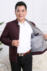 长袖四季上班直筒外穿散口袖商务绅士立领夹克时尚，男装夹克，星座1216（原钱塘722）
