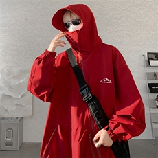 8XL-M特大码春季Cityboy宽松冲锋衣夹克男女上衣外套男JK1310P85，男装夹克，电商D206-1