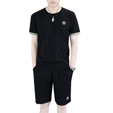 polo衫中年商务休闲男装夏季新款男士短袖T恤套装半袖翻领上衣服，男装休闲套装，电商B212（原钱塘6029）