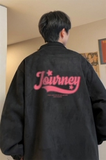麂皮绒夹克男大码立领褂子外套JK85372-P68加绒款-P78，男装夹克，电商A040