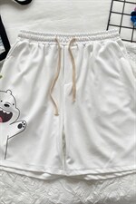 MK37131-P15 冰丝短裤男士大码宽松休闲五分裤男运动中裤图片