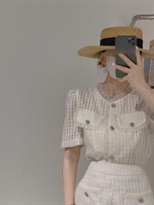 订制工艺面料小香套装，女装职业装，驿谷