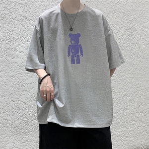 HT73242-P22 华夫格t恤男短袖男大码五分袖 大皂风图片