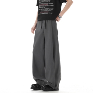 1506-1/KP260351/P50冰丝休闲裤男薄款2026新款夏季垂感裤子百搭图片