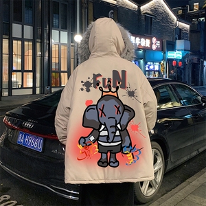 MM48221-P130 冬季大毛领棉衣男士大码加厚棉袄男棉服图片