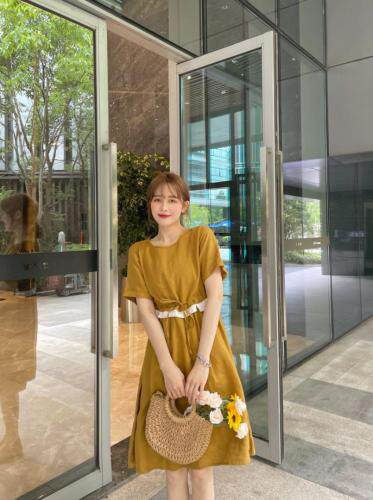 麻料连衣裙，女装连衣裙，地海衣社