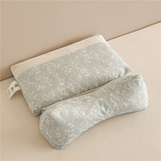 2025新款棉麻三角牵引荞麦枕枕头枕芯，枕套/枕芯，一起卖家纺