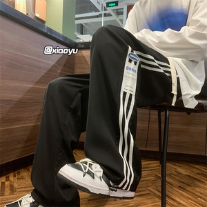 XZ616早秋新款冰丝裤贴标宽松休闲裤TY920M-5XLP35控48,低调男士衬衫搭配图片