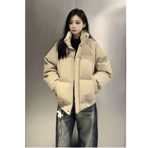 直播现货原版高品质冬季美式帆布皮棉服立体纹理加厚棉衣外套图片
