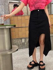 U型半裙纯透气高腰显瘦款，女装半身裙，Alissa Lin