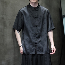 现货！夏季新款风大码短袖衬衫A021-CS9898-P65-控88，男装T恤，电商A021