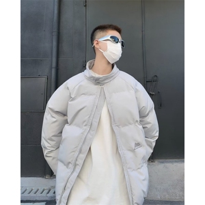 美式高街棉服男冬季痞帅宽松面包服外套潮牌设计感棉衣图片