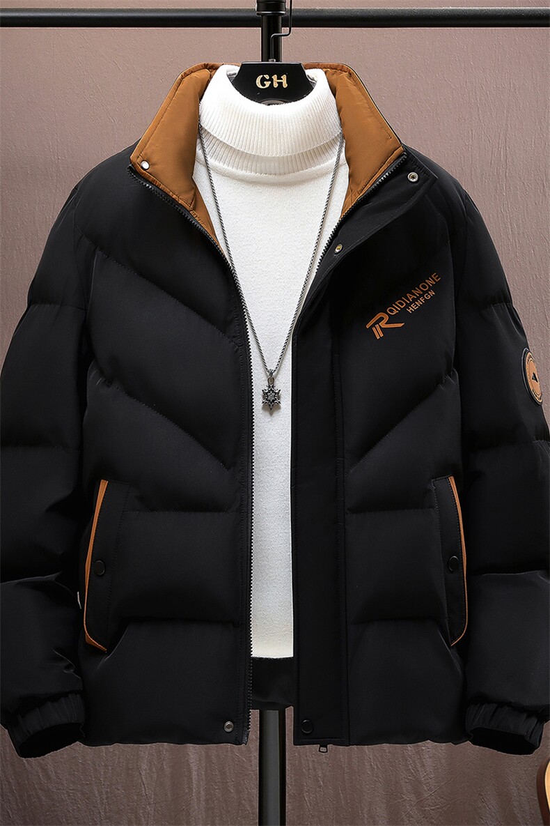 冬季加厚棉衣男休闲时尚青年立领棉衣百搭棉服外套M1801-P78,男装棉衣,星座310B-3