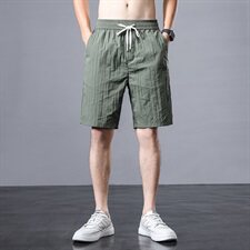 短裤男夏季外穿潮流宽松五分薄款冰丝休闲运动沙滩中裤子Z106-P30，男装休闲裤，星座509