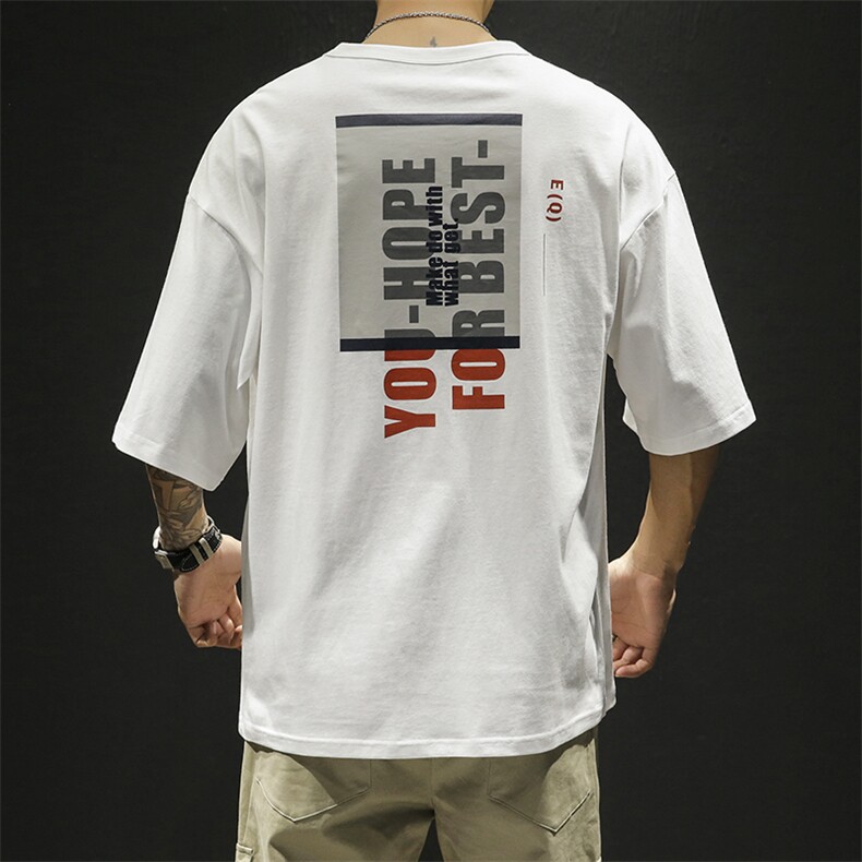 夏季短袖男士t恤新款休闲半袖打底衫潮流印花上衣服男DS341TP60,男装T恤,电商A102