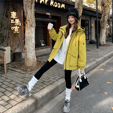 新款2026冬季加绒派克服7841-P215-K328，女装棉衣/棉服，2C057