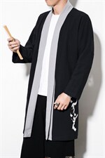 风唐装复古刺绣开衫外套中式中长款汉服披风男风衣 JK617 P85图片