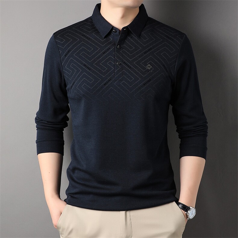 AG88158钱塘2020-3春季新款中年男士时尚休闲长袖T桖高品质P70,男装T恤,钱塘207-3