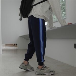秋季新款卫裤男运动休闲潮流青少年束脚针织裤202-7-G
