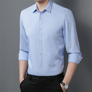 DN52237男式服装2023年秋新款衬衫男长袖翻领休闲四季可穿衬衣P60图片